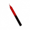 VELA 20 CM NEGRO-ROJO