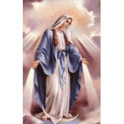 ESTAMPA ORACION BENDICION DE VIRGEN