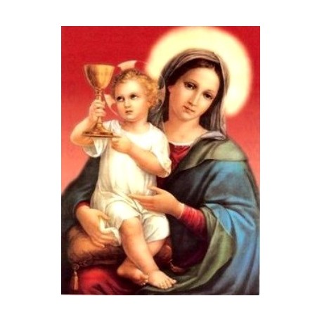 ESTAMPA VIRGEN MARIA CON NIÑO