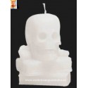 CALAVERA BLANCO CON LIBRO