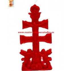 Cruz de Caravaca Roja Vela Figura